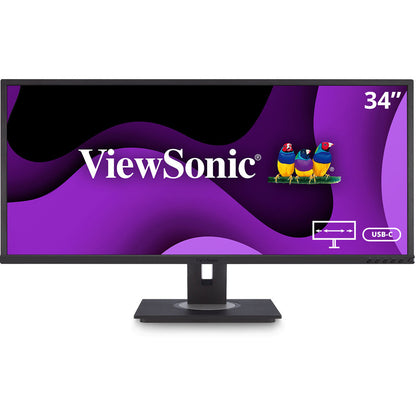 ♥ New, Open Box - ViewSonic VG3456 34" 21:9 USB Type-C Docking 3440 x 1440 VA Monitor