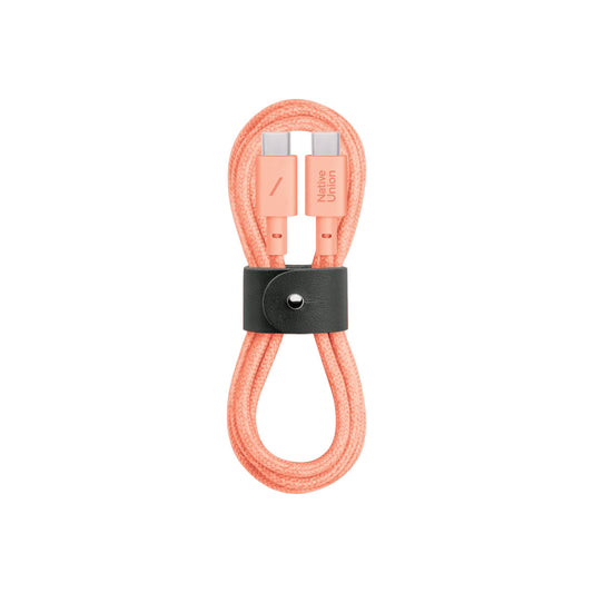 Native Union Belt Cable Ultra Strength USB-C to USB-C Cable 1.2m - Apricot