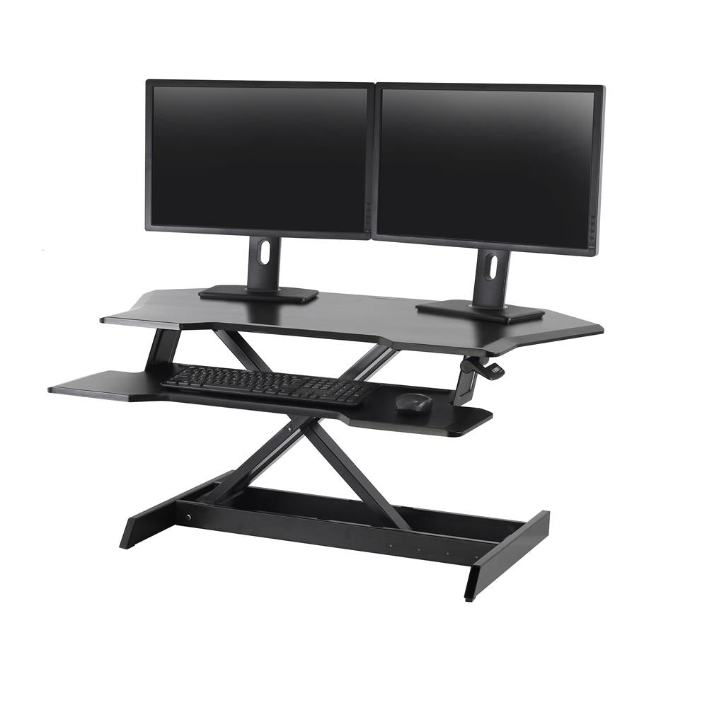 ErgoTron WorkFit Corner Standing Desk Converter (Black)