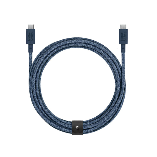 Native Union Belt Cable Extra Long Ultra Strength USB-C to USB-C Cable 3 Meter - Navy