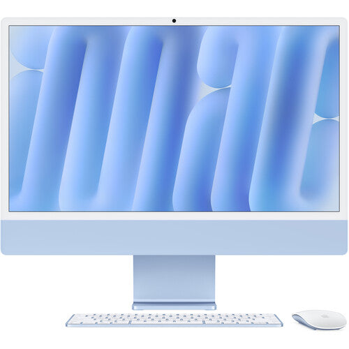 iMac 24-inch M4 8C/8C 16GB 1TB w/ Gigabit Ethernet Touch ID - Blue - Standard Glass