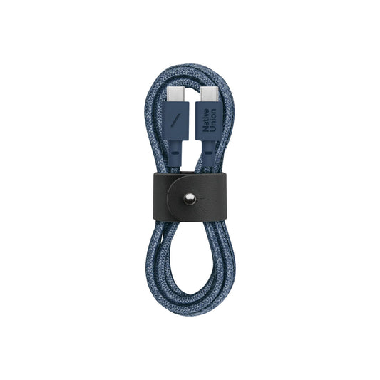 Native Union Belt Cable Ultra Strength USB-C to USB-C Cable 1.2m - Navy