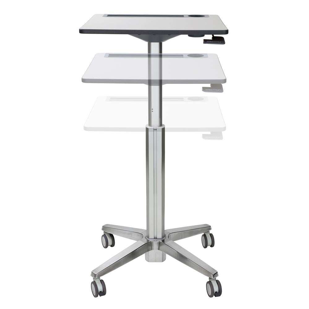 ErgoTron LearnFit Sit-Stand Desk, Tall (Grey)