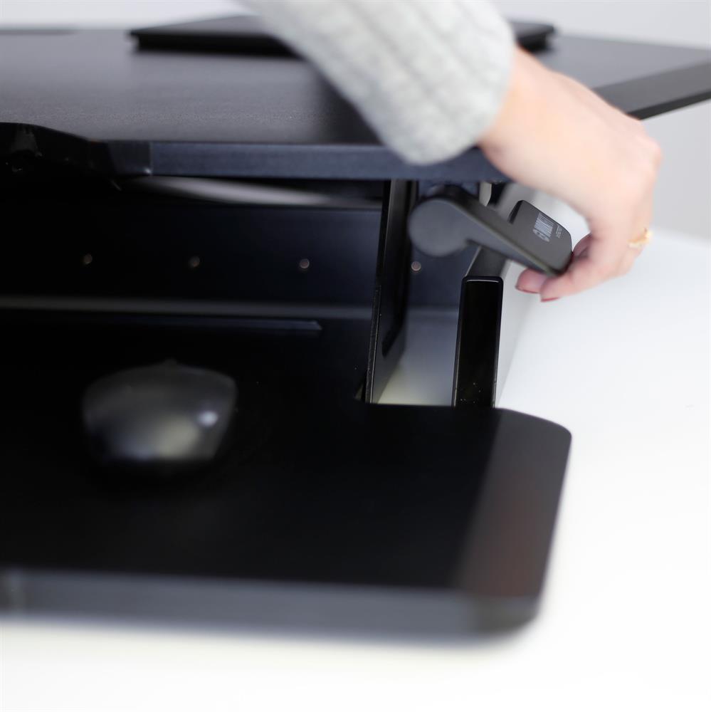ErgoTron WorkFit Corner Standing Desk Converter (Black)