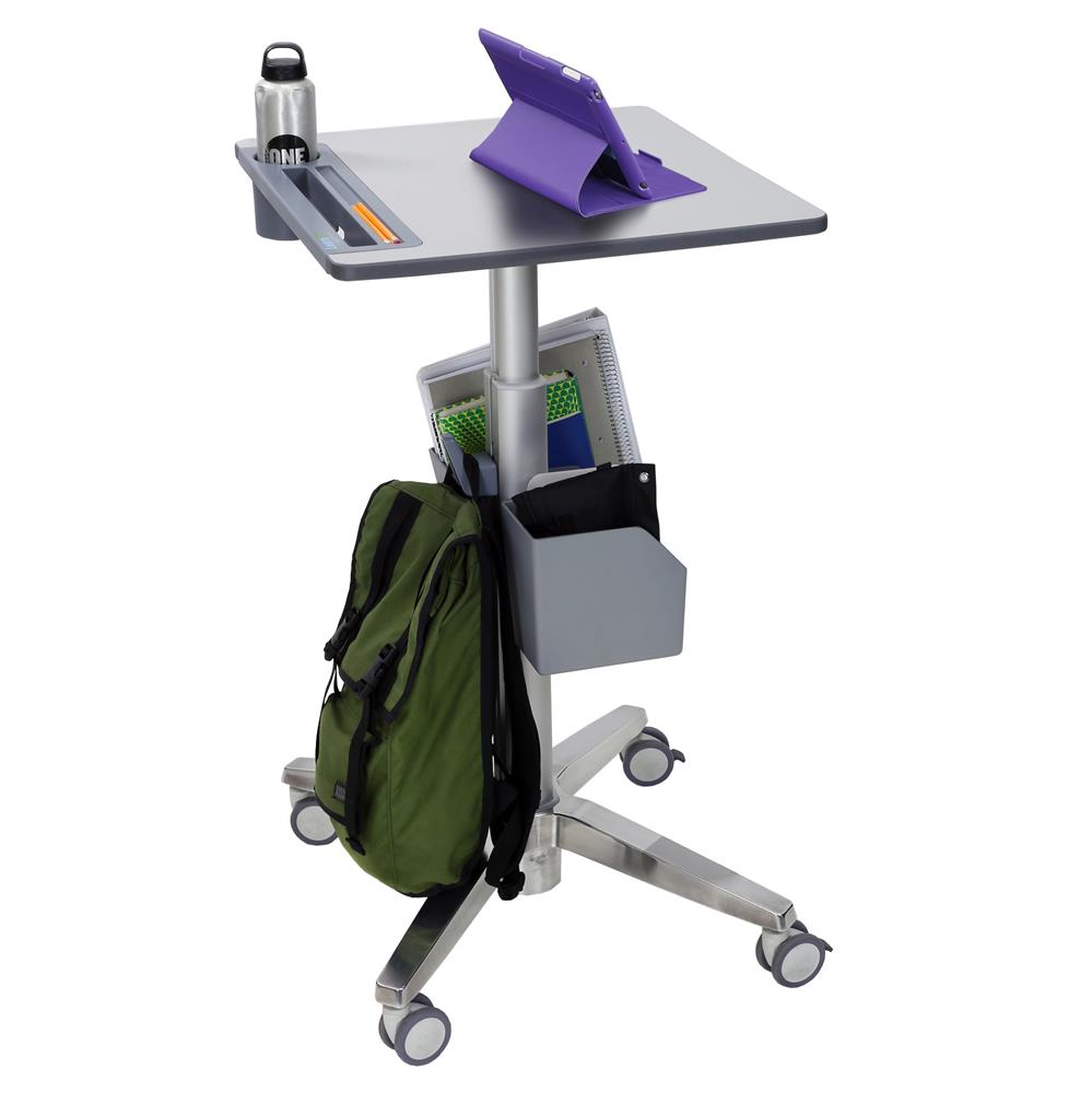 ErgoTron LearnFit Sit-Stand Desk, Short (Grey)
