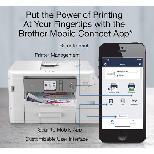 Brother MFC-J4535DW INKvestment Tank All-in-One Color Inkjet Printer