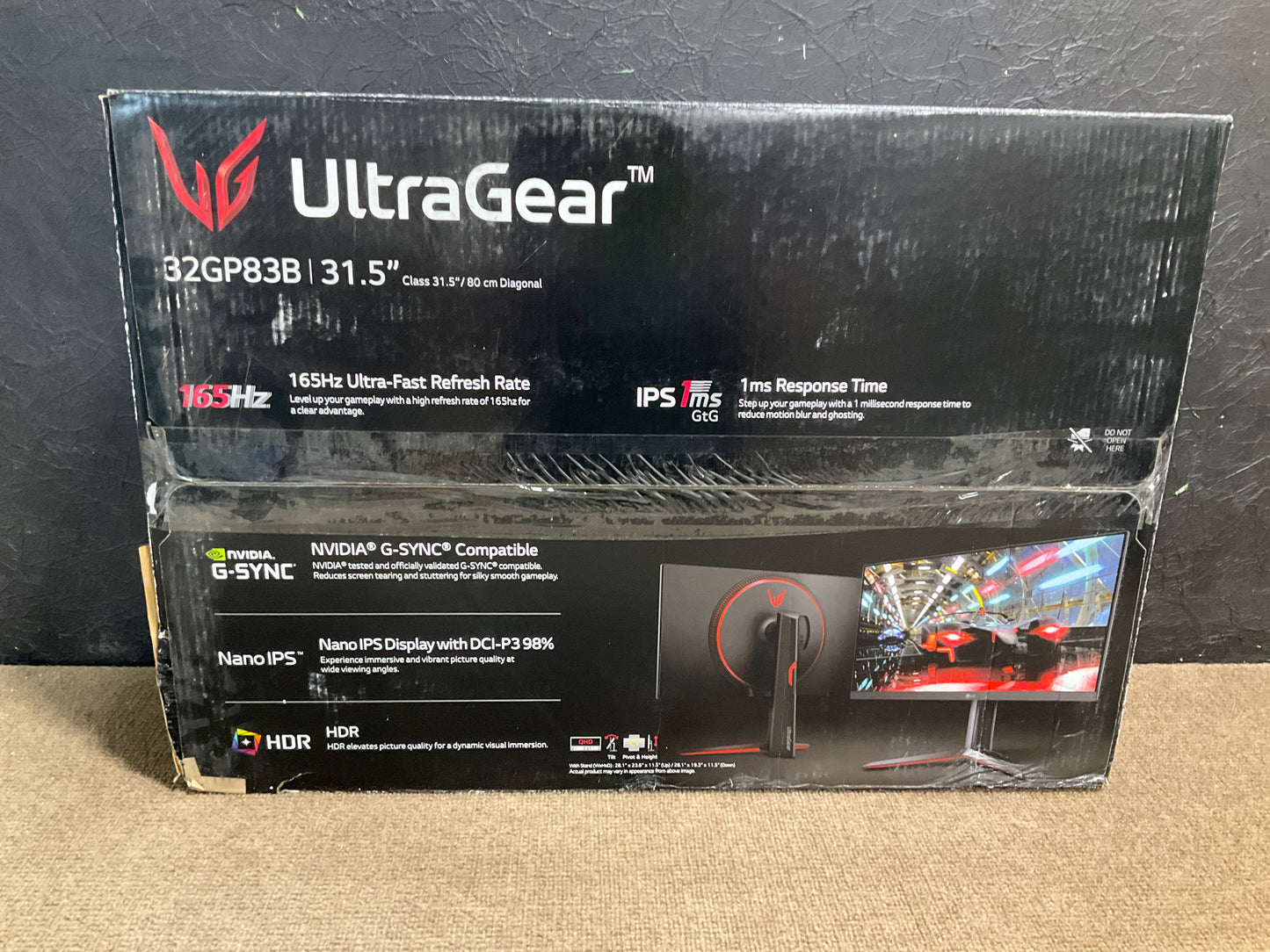 ♥ New, Open Box - LG 32" UltraGear QHD 2560 x 1440 Nano IPS 1ms 165Hz HDR Monitor