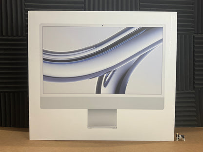 ♥New, Factory Sealed - iMac M3 8/10-Core 8GB/512GB 24" Silver MQRK3LL/A (2023)