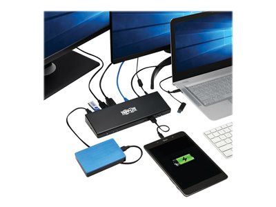 Tripp Lite USB-C Dual 4K Display Docking Station 85W PD Pass Through HDMI Hub