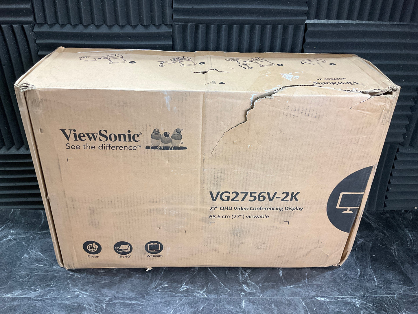♥ New, Factory Sealed - ViewSonic VG2756-2K 27" 1440p Monitor HDMI USB-C