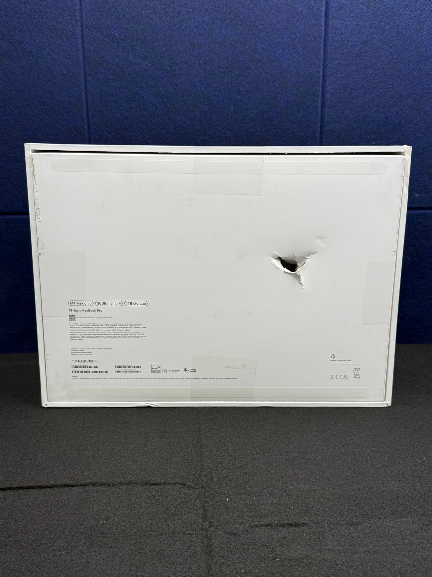 ♥ New, Open Box - Apple MacBook Pro 16" M4Max 14/32-Core 36GB/1TB Space Black 2024 MX303LL/A