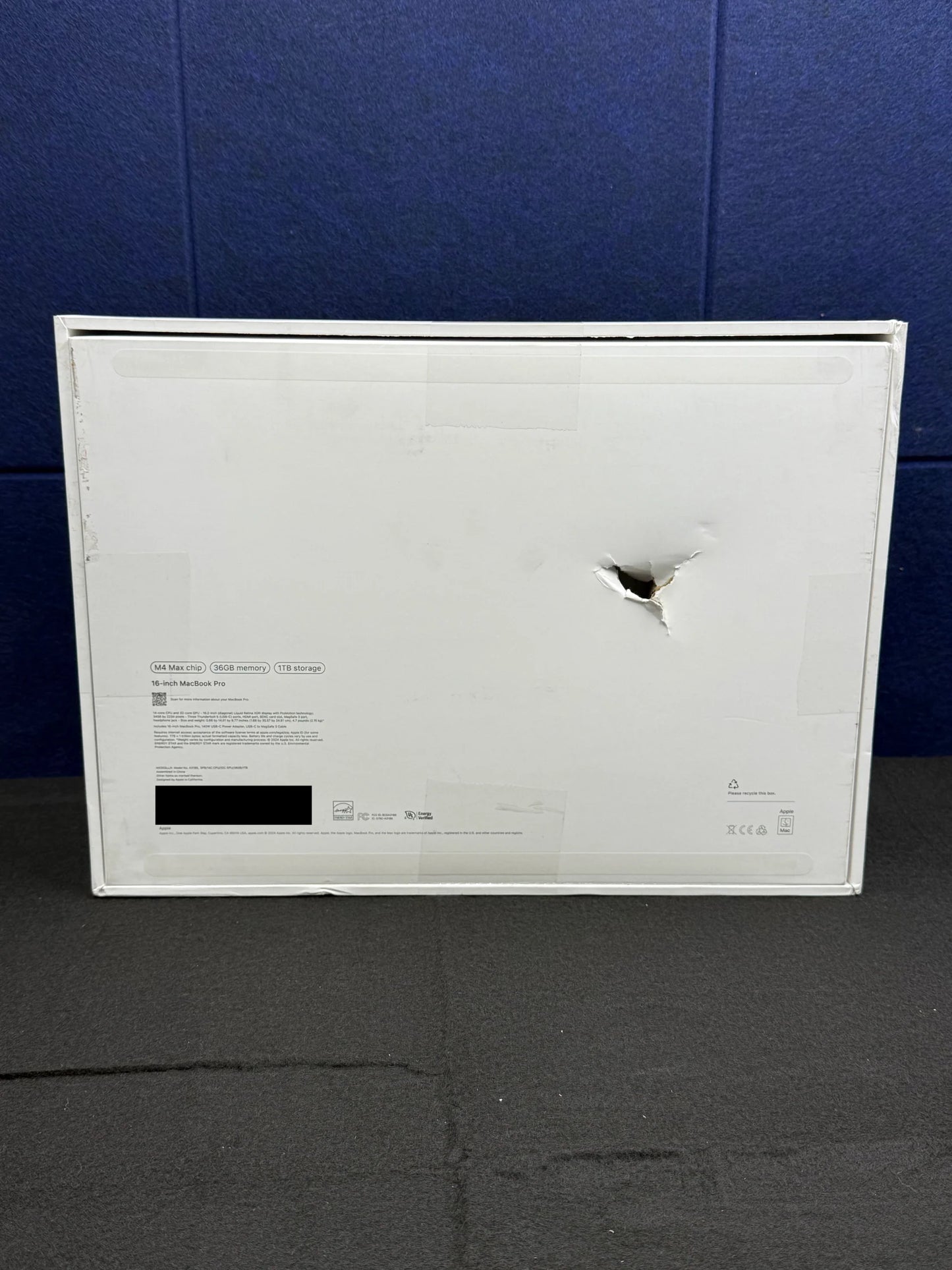 ♥ New, Open Box - MacBook Pro 16" M4Max 14/32-Core 36GB/1TB Space Black 2024 MX303LL/A
