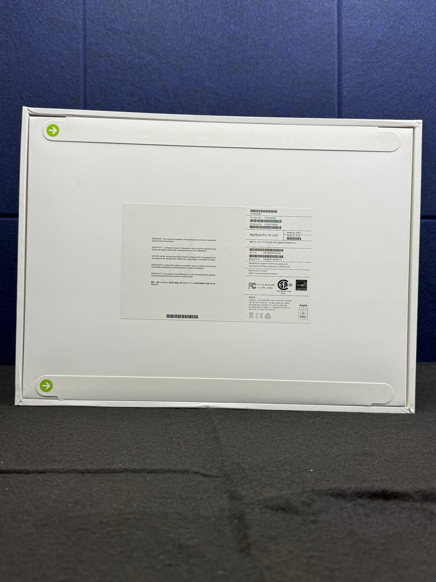 ♥ New, Factory Sealed - MacBook Pro 14.2" M3 Pro 11/14-Core 36GB/512GB Silver 2023 Z1AX0029H