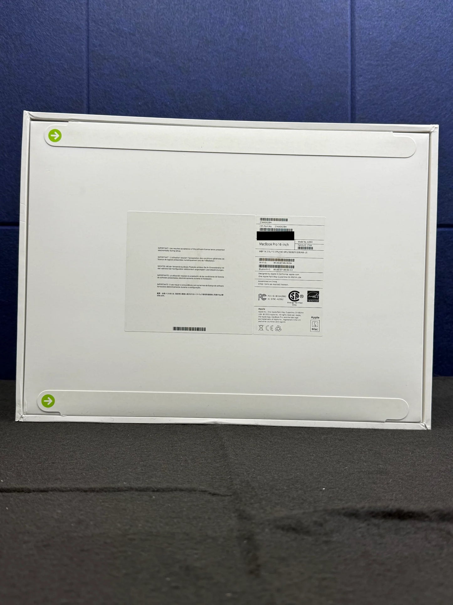 ♥ New, Factory Sealed - MacBook Pro 14.2" M3 Pro 11/14-Core 36GB/512GB Silver 2023 Z1AX0029H