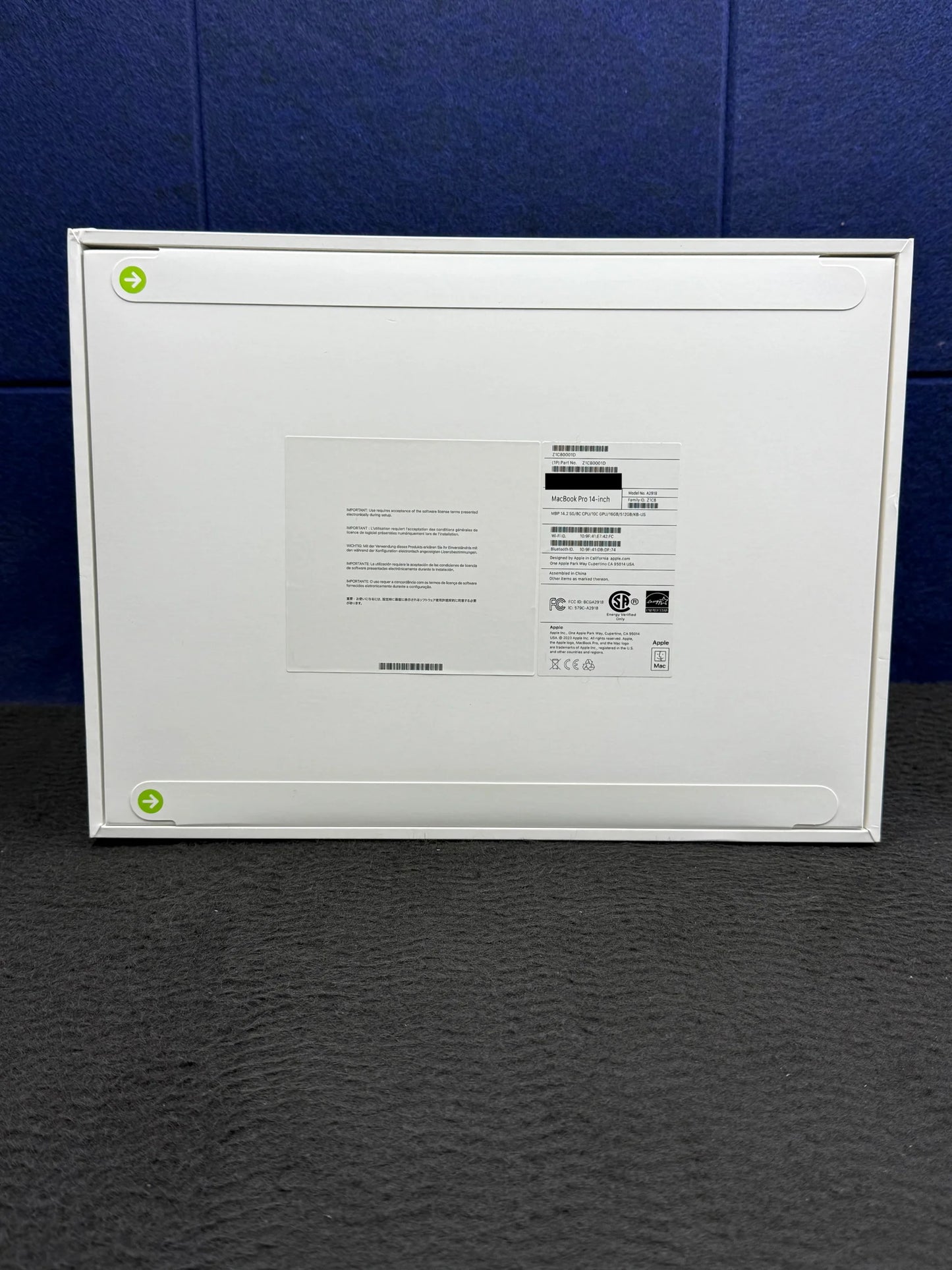 ♥ New, Factory Sealed - Apple MacBook Pro 14.2" M3 16GB/512GB Space Gray Z1C80001D (2023)