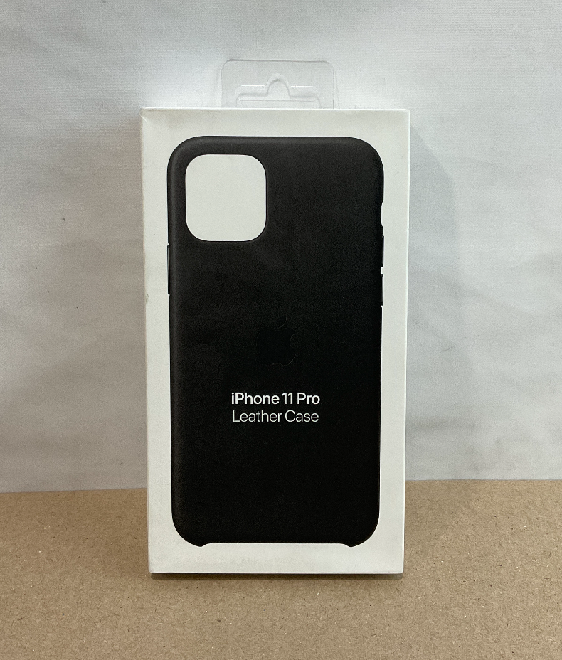 ♥ New, Factory Sealed - Apple iPhone Leather Case 11 Pro Black Authentic MWYE2ZM/A
