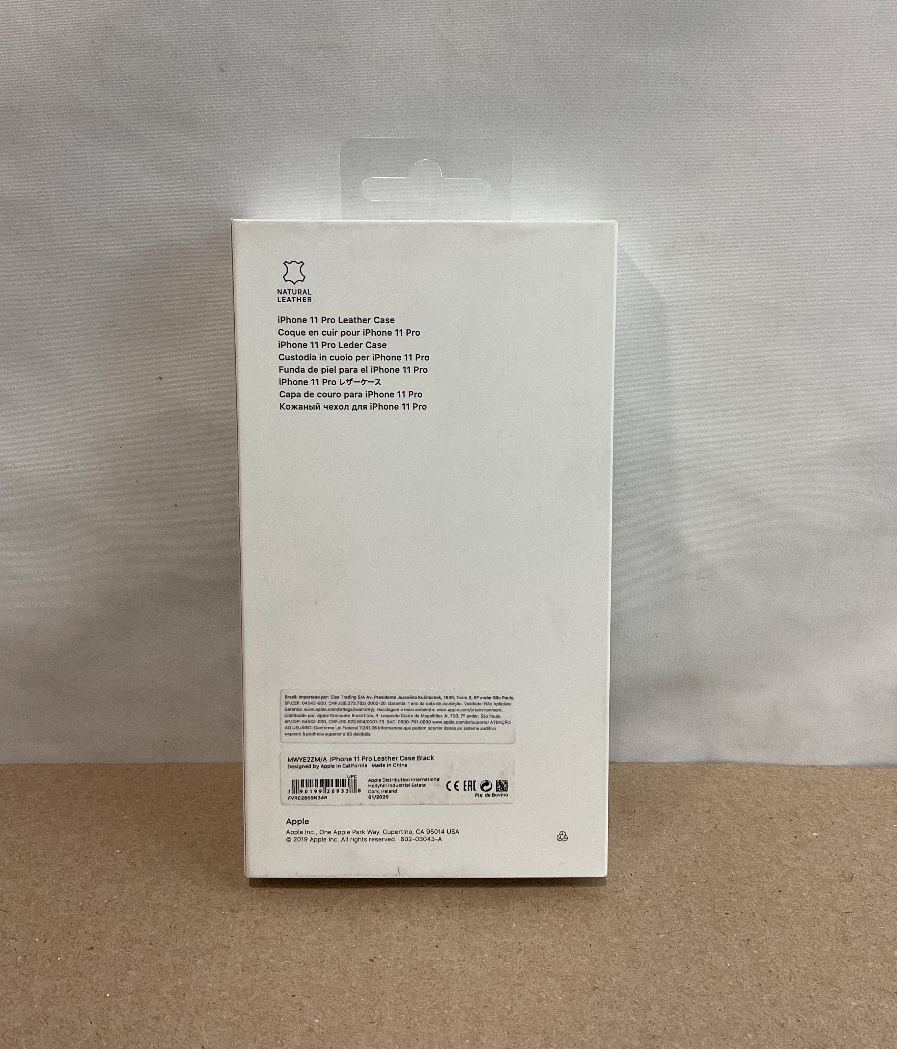 ♥ New, Factory Sealed - Apple iPhone Leather Case 11 Pro Black Authentic MWYE2ZM/A