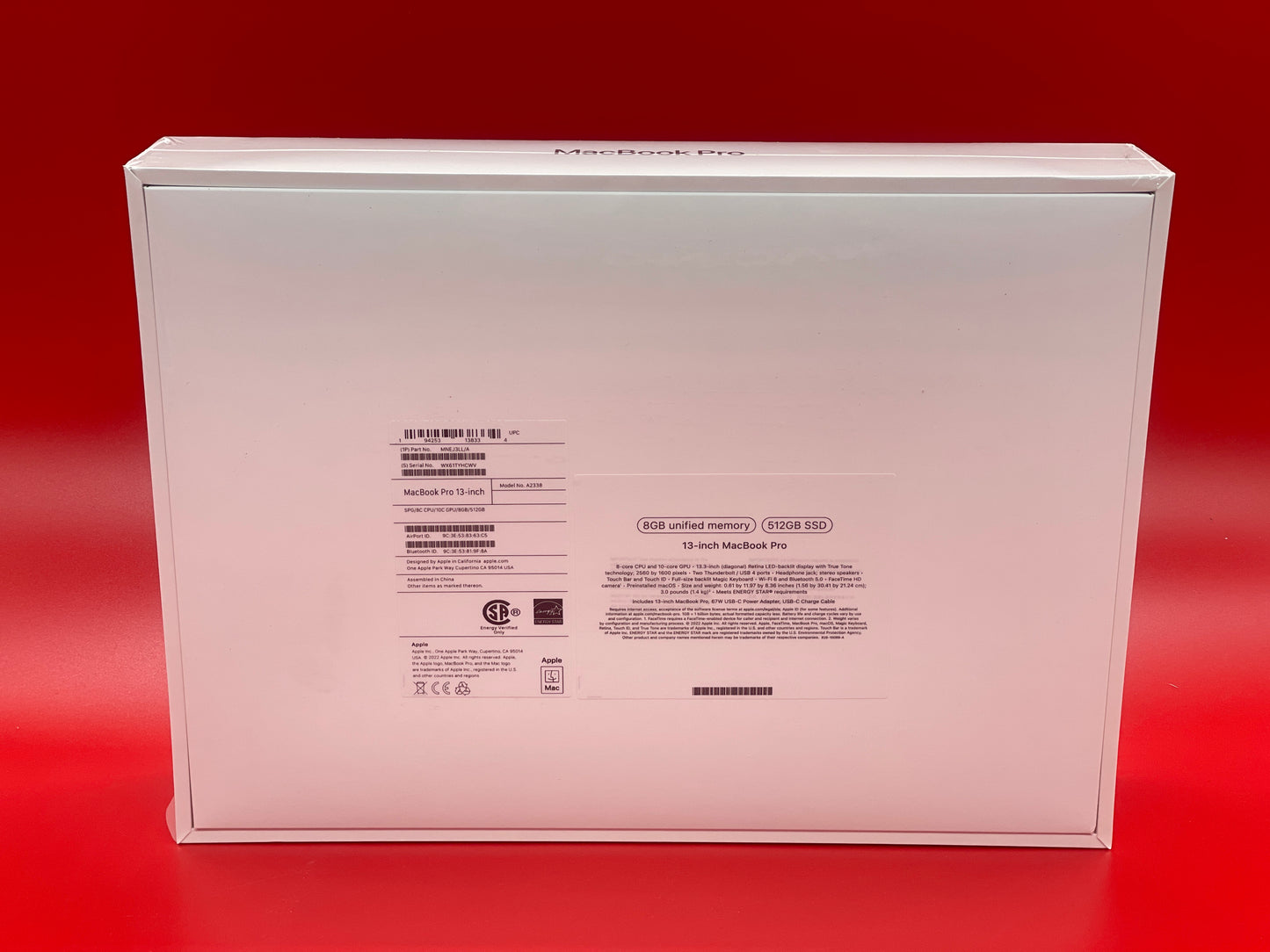 ♥ New, Factory Sealed - MacBook Pro 13.3in M2 10/8-Core 8GB/512GB Space Gray MNEJ3LL/A (2022)