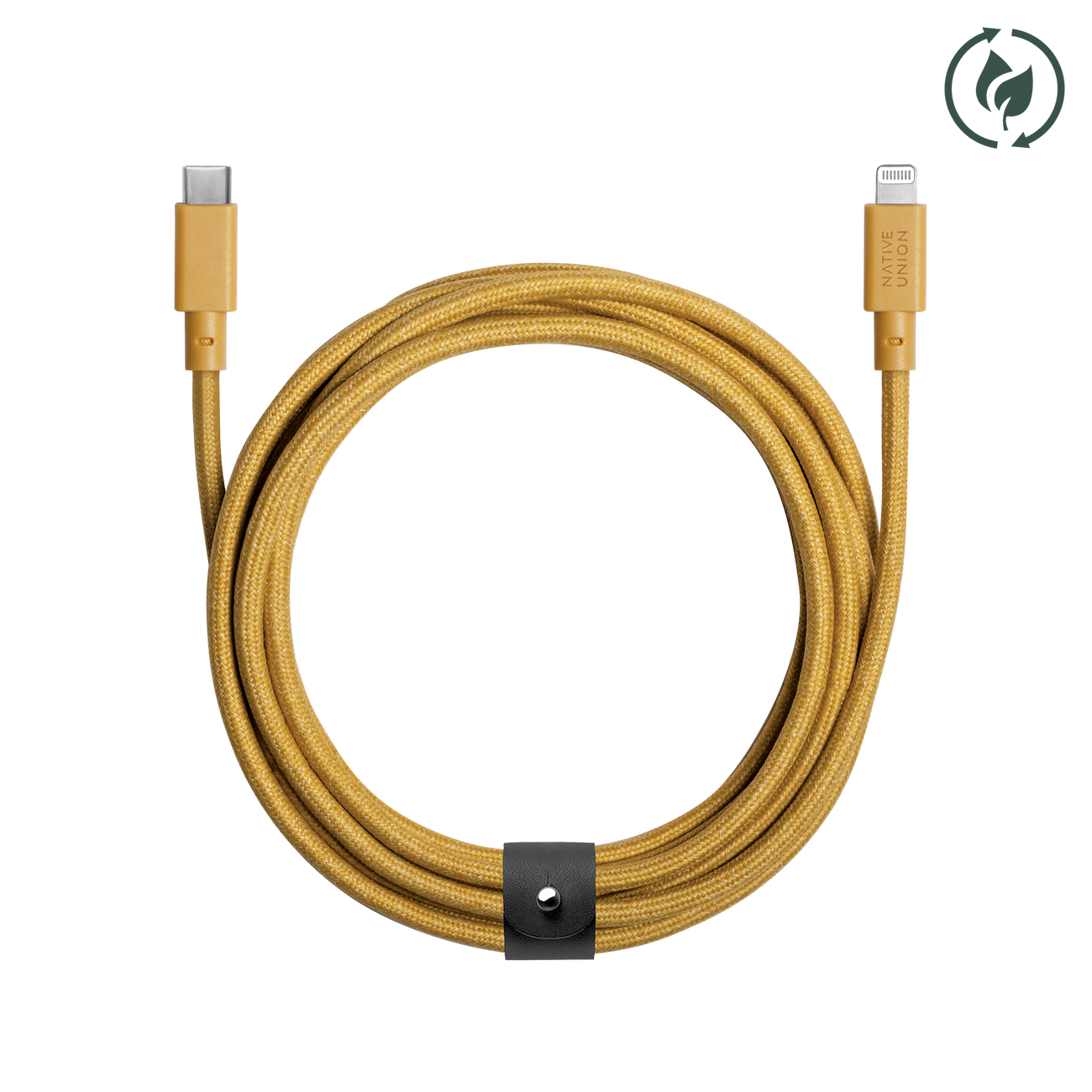 Native Union Belt Cable Ultra Strength USB-C to Lightning Cable 3 Meter - Kraft