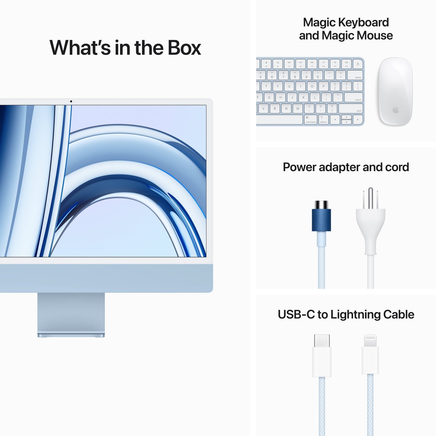 24-inch iMac - M3 (8-core CPU and 8-core GPU) - Blue