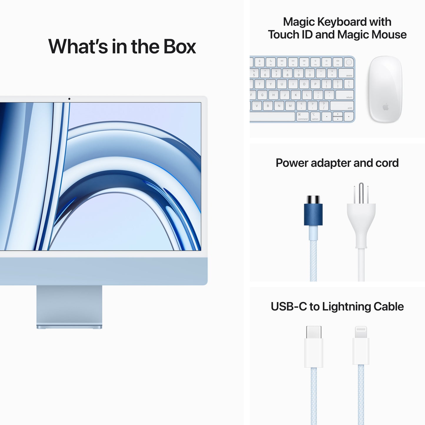 24-inch iMac - M3 (8-core CPU and 10-core GPU) - Blue