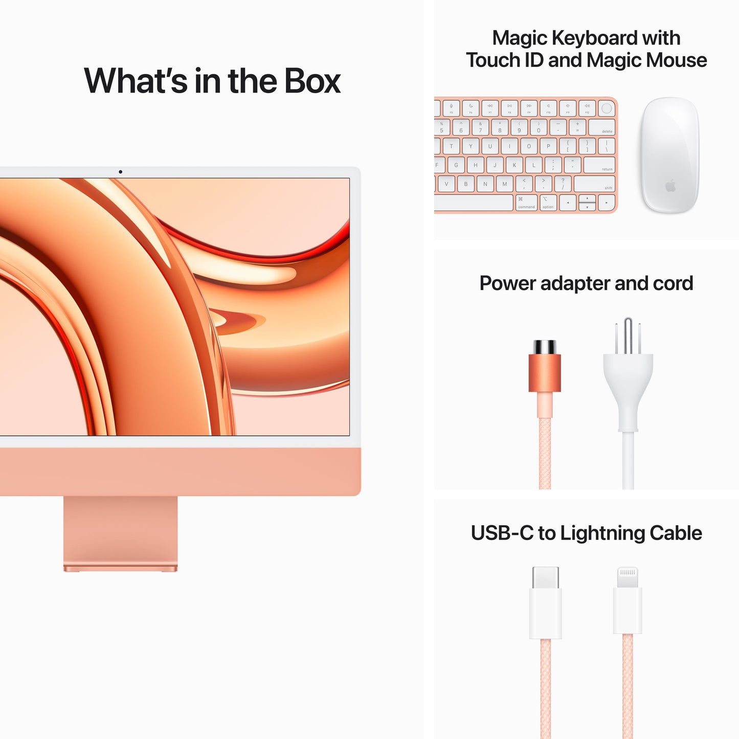 24-inch iMac - M3 (8-core CPU and 10-core GPU) - Orange