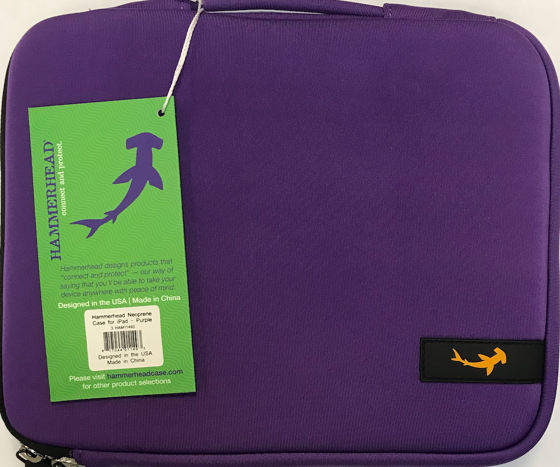 Hammerhead Neoprene Case for all 9.7-inch iPads - Purple