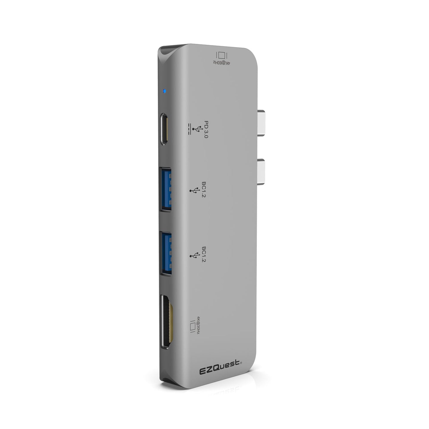 EZQuest USB-C Hub w/ Dual HDMI 4K, 100W Pass Through, Two USB 3.0 Ports