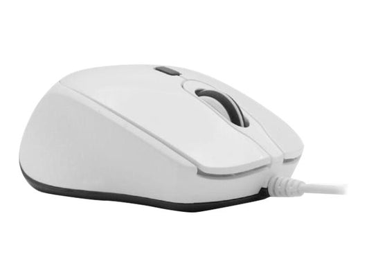 Macally USB-C Wired Optical URocket Mouse for Mac/PC - White
