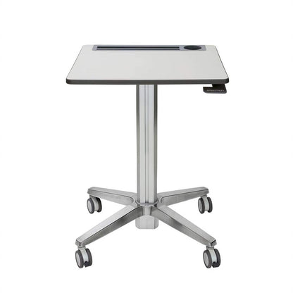 ErgoTron LearnFit Sit-Stand Desk, Tall (Grey)