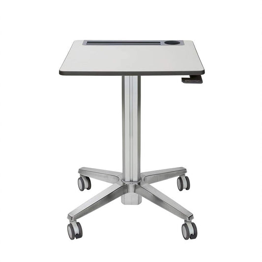 ErgoTron LearnFit Sit-Stand Desk, Tall (Grey)