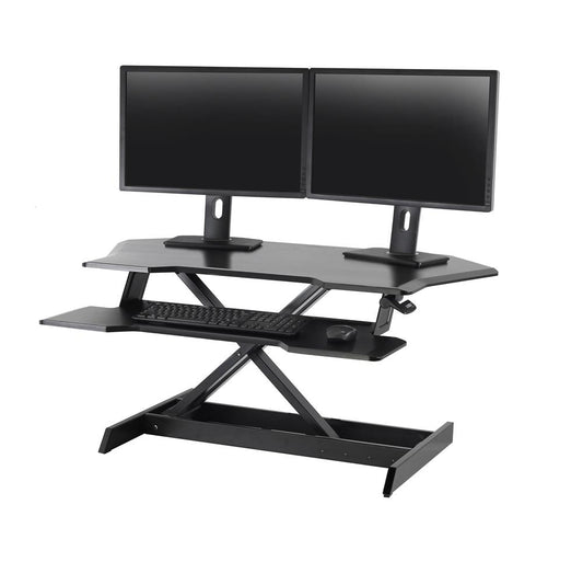 ErgoTron WorkFit Corner Standing Desk Converter (Black)