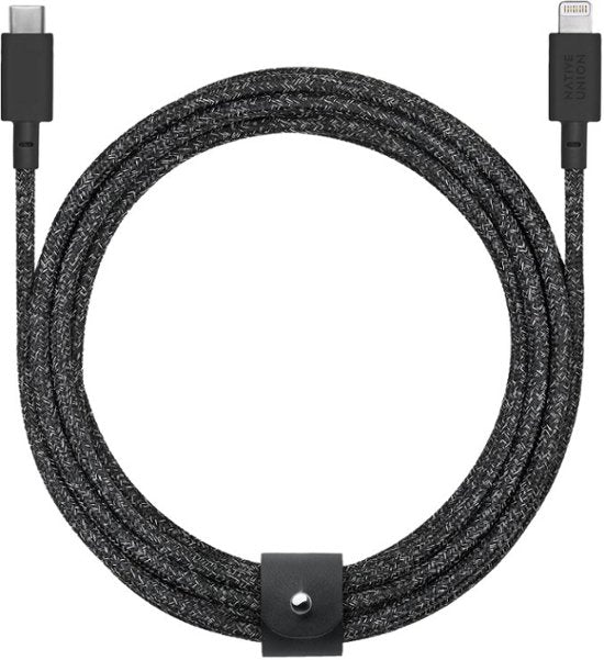 Native Union Belt Cable Ultra Strength USB-C to Lightning Cable 3 Meter - Cosmos/Black