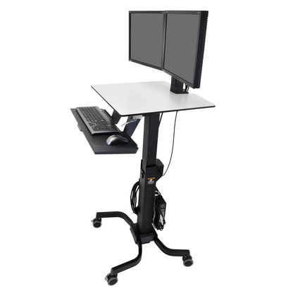 ErgoTron WorkFit-C, Dual Sit-Stand Workstation (Black)