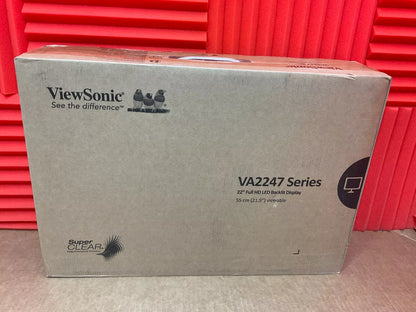 ♥ New, Factory Sealed - ViewSonic VA2247-MH 22" 16:9 Frameless Adaptive-Sync Monitor 1080p HDMI