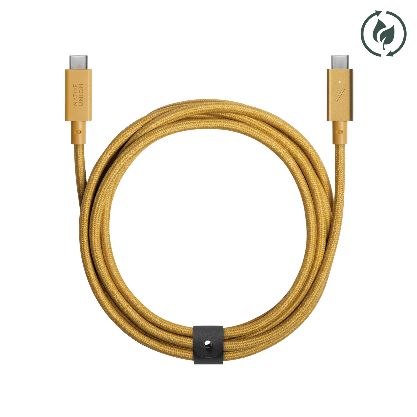Native Union Belt Cable Ultra Strength USB-C to USB-C Cable 2.4 Meter - Kraft
