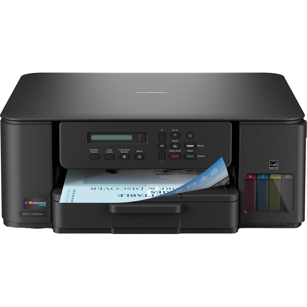 Brother MFC-T580DW INKvestment Tank Wireless All-in-One Color Inkjet Printer