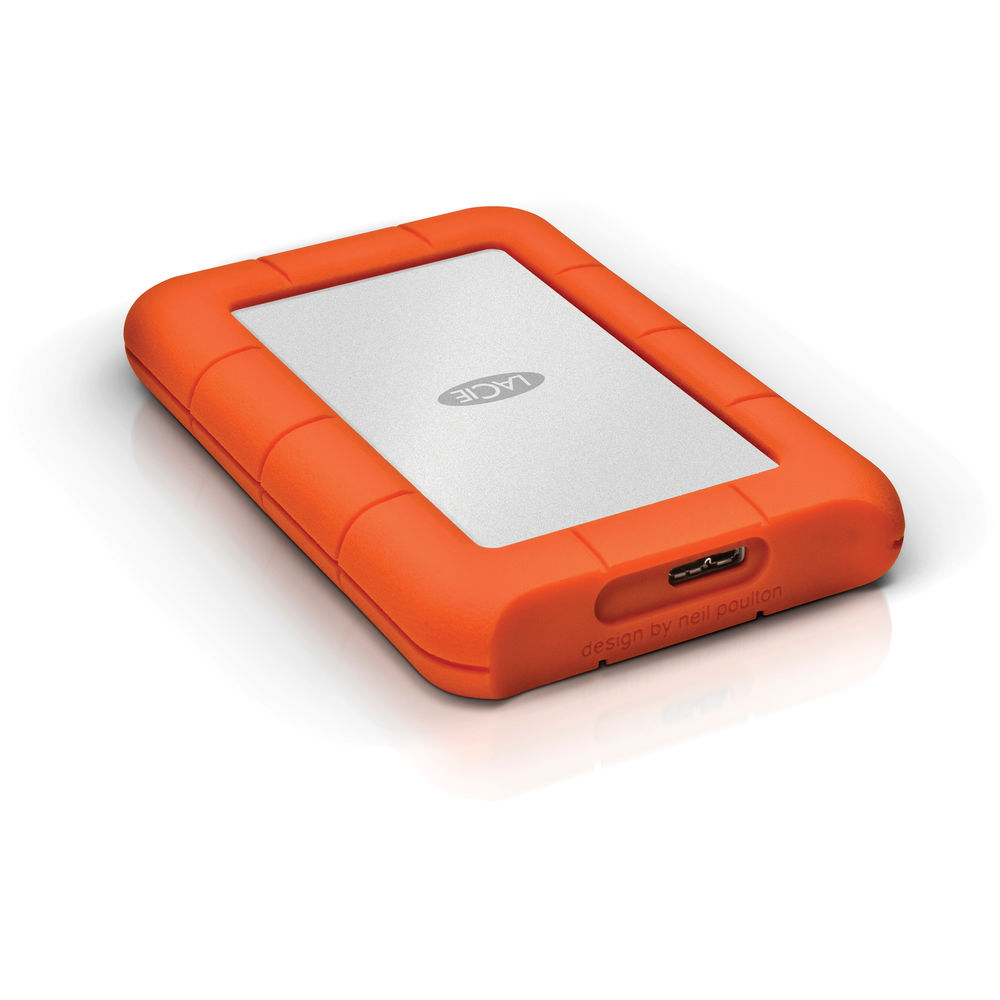 LaCie Rugged Mini Disk USB 3.0 Portable Hard Drive - 1TB