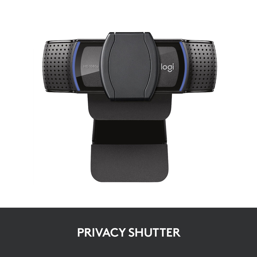 Logitech C920S Webcam 2.1 Megapixel, 30fps, USB 3.0 w/ Privacy Shutter - Black