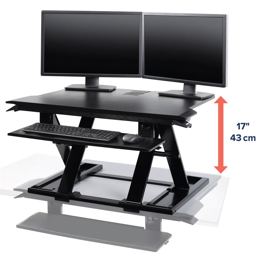 ErgoTron WorkFit-TX Standing Desk Converter (Black)