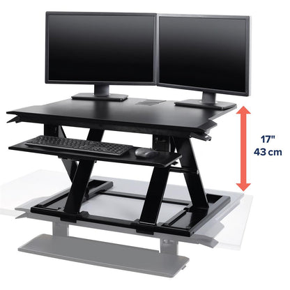 ErgoTron WorkFit-TX Standing Desk Converter (Black)