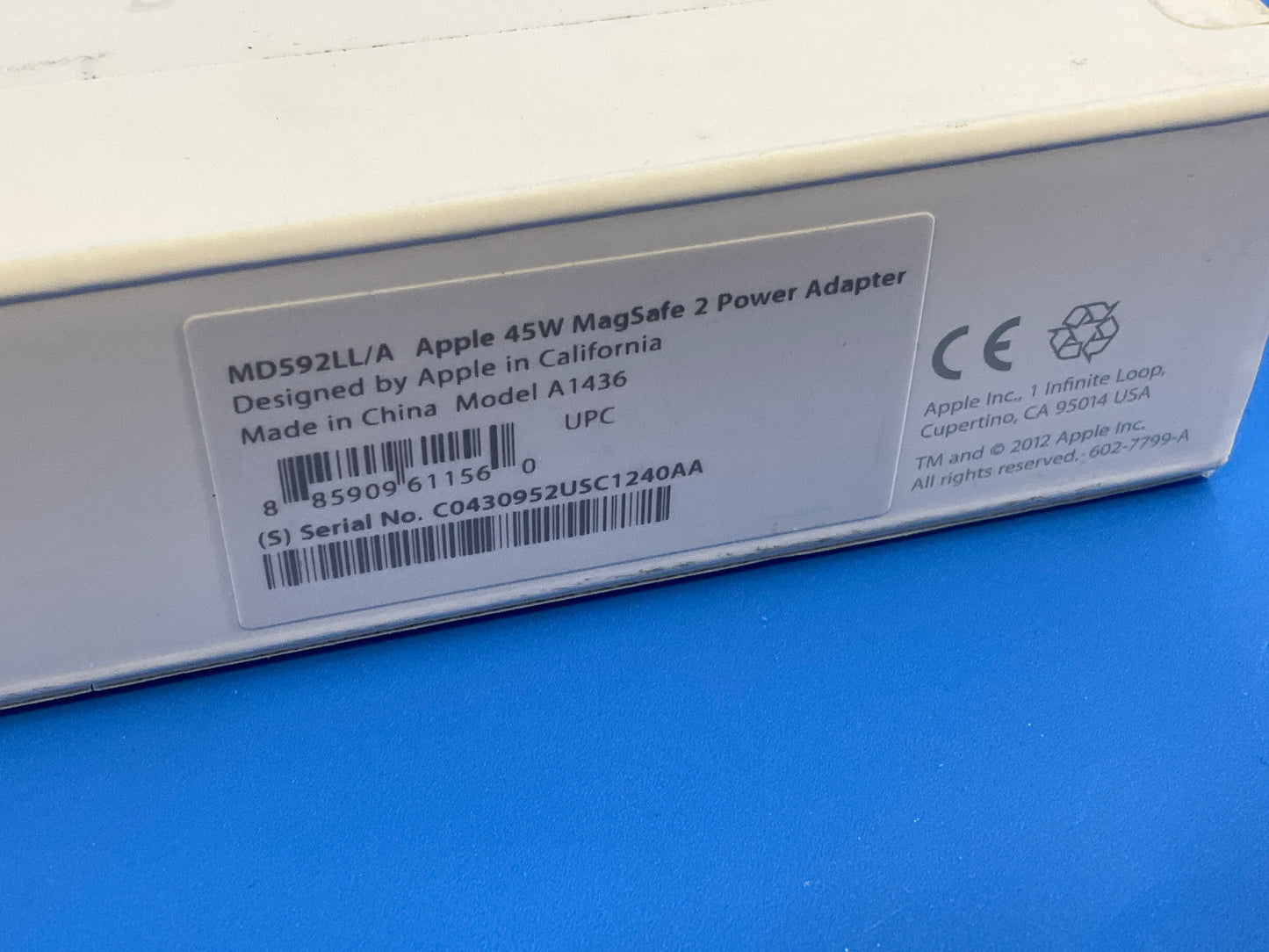 ♥ New, Open Box - Apple 45W Magsafe 2 Power Adapter MD592LL/A