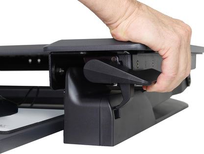 Ergotron WorkFit-TL, Standing Desk Workstation (Black, Grey Surface)