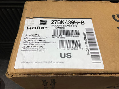 ♥ New, Factory Sealed - LG 27BK430H-B 27" 16:9 IPS FreeSync Monitor HDMI 27BK430H-B