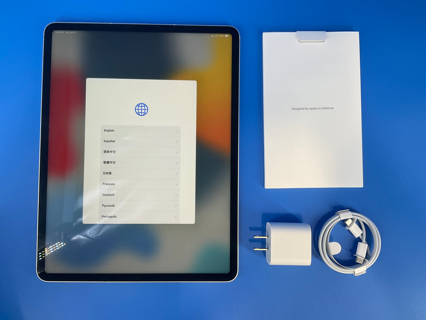 ♥ New, Open Box - iPad Pro 12.9" M1 128GB Wi-Fi + 5G Silver MHNT3LL/A (2021)