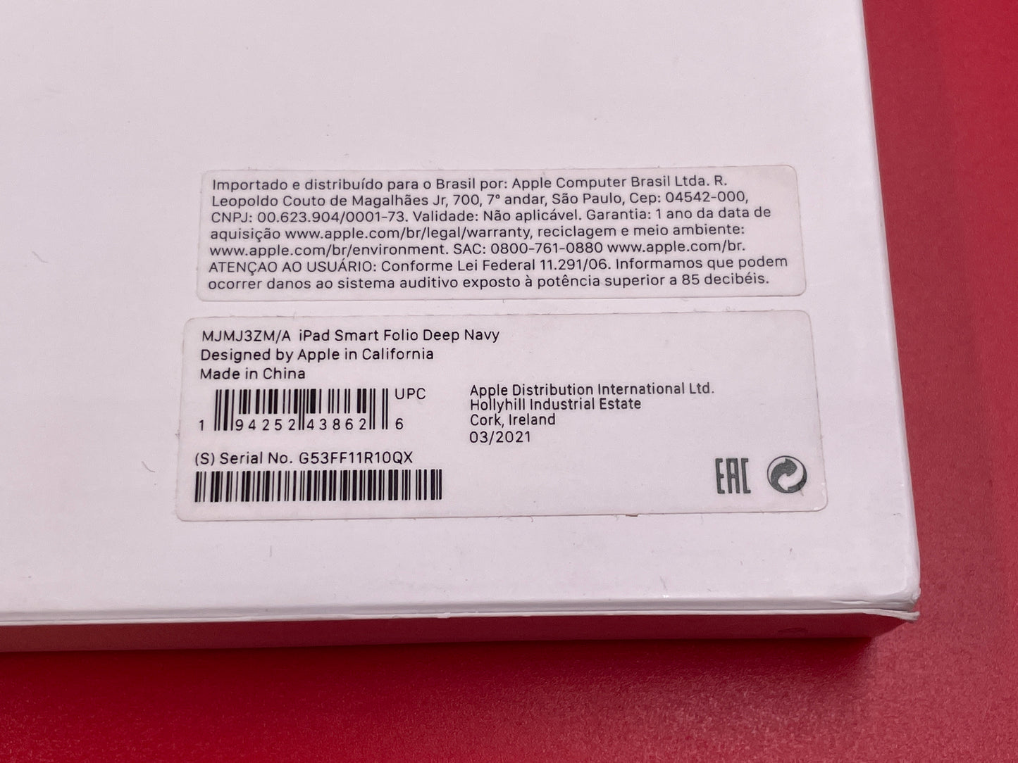 ♥ New, Open Box - Apple Smart Folio iPad Pro 12.9" 3rd/4th/5th Gen. Deep Navy MJMJ3ZM/A
