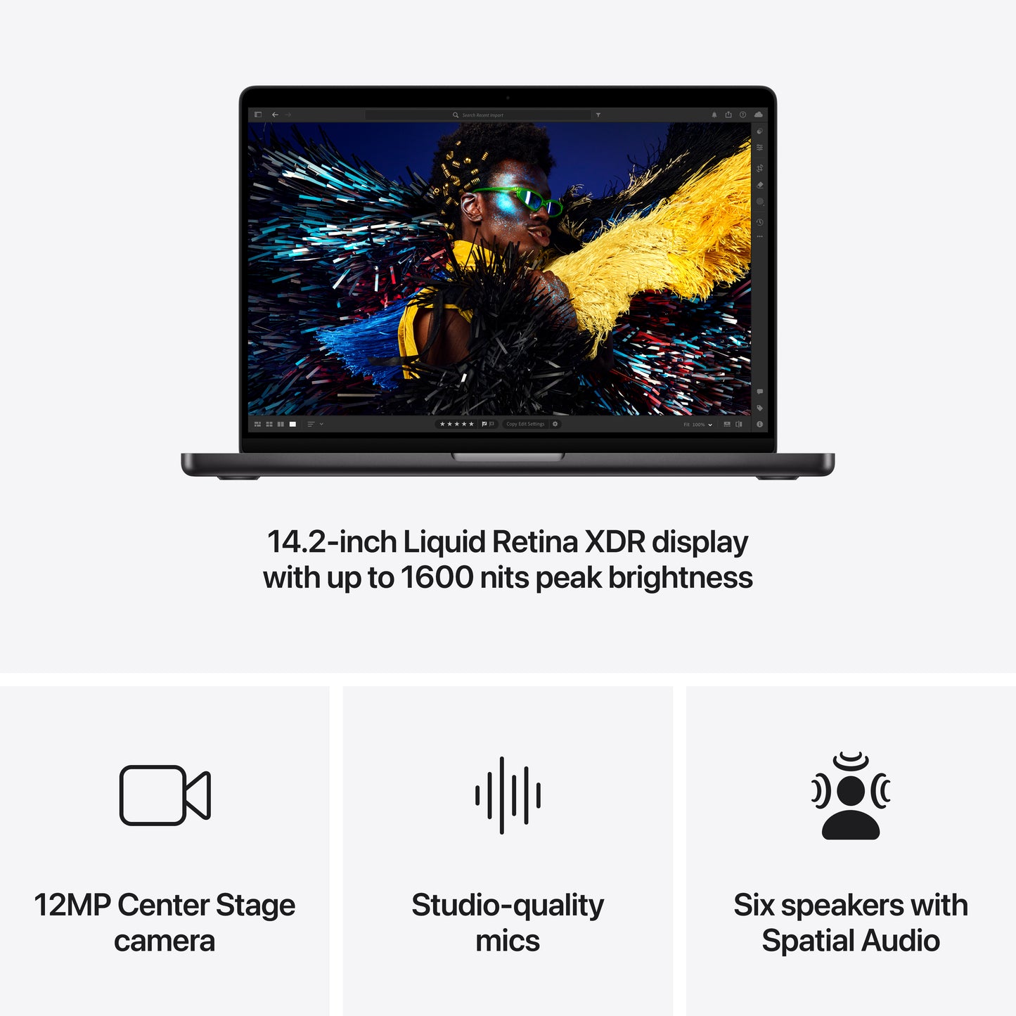 14-inch MacBook Pro - M4 - Space Black - Standard Glass