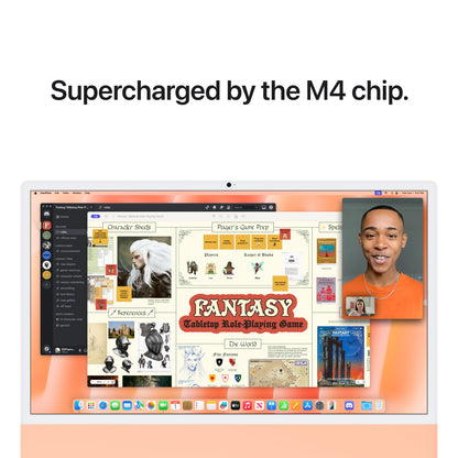 24-inch iMac - M4 (10-Core CPU and 10-Core GPU) - Orange - Nano-Texture Glass