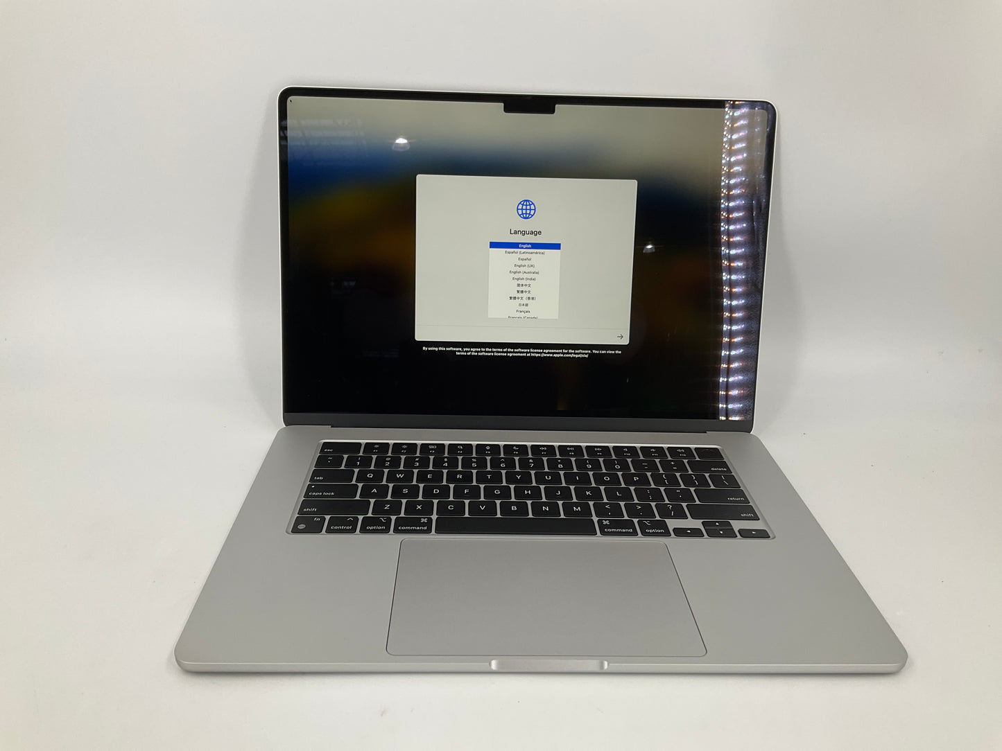 ♥ New, Open Box- Apple MacBook Air M2 16GB 256GB BT5 WiFi6 10core 15.3 Silver 2022 Z18P000T5