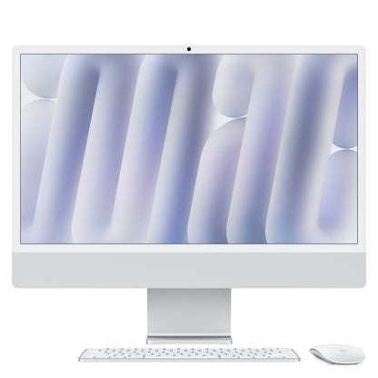 New, Factory Sealed, B-Grade, iMac 24-inch M4 10C/10C 16GB 256GB Ethernet Touch ID - Silver - Nano-Texture Glass